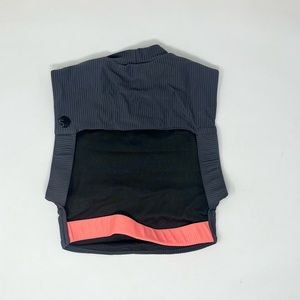 5 DanceWear. Ribbed top with high neck and open back.